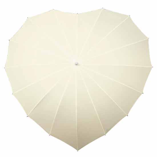 Heart Umbrella - Ivory